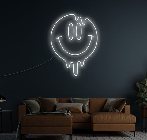 Smiley Face LED Neon Sign