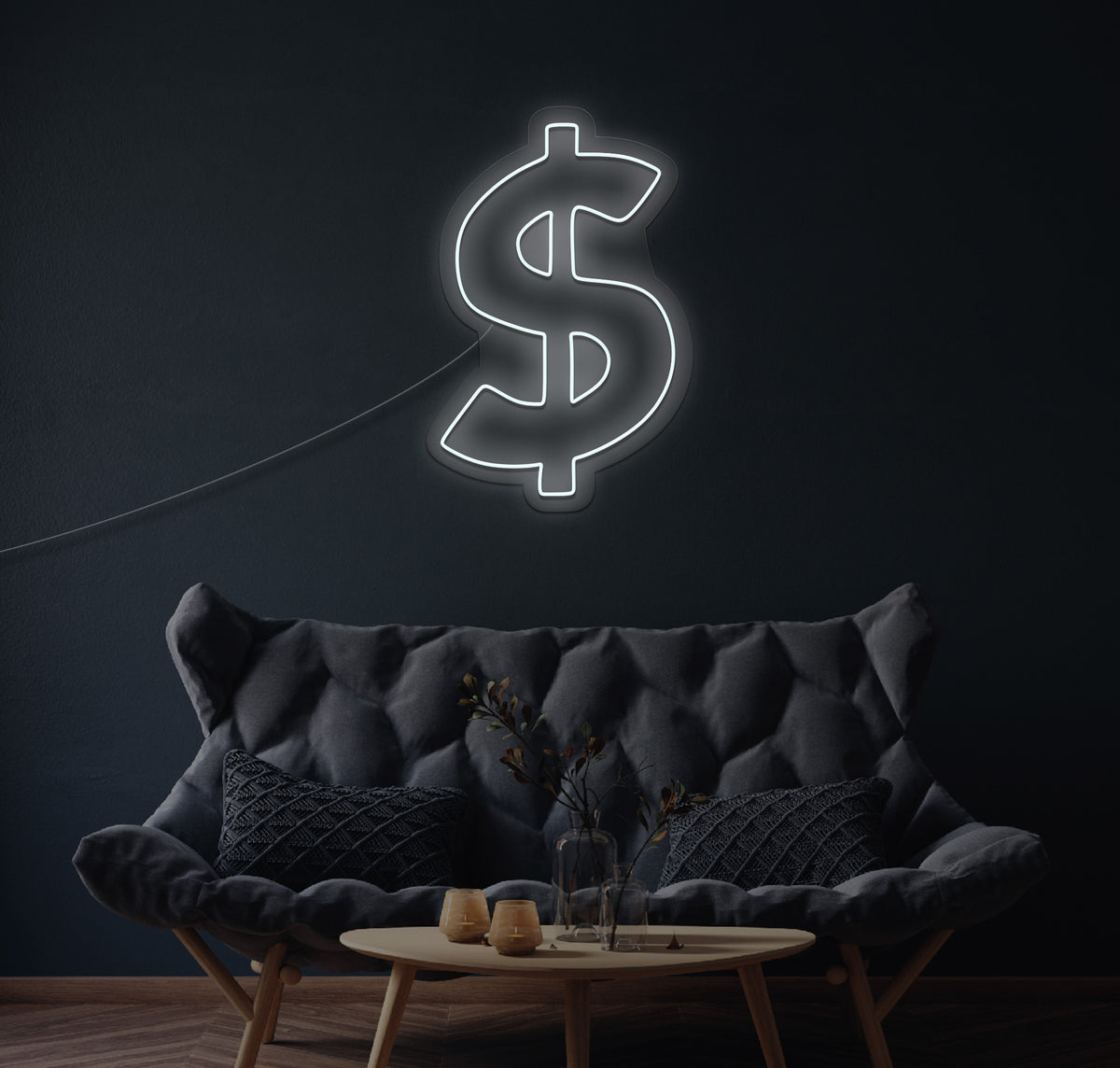 Dollar Sign LED Neon Sign