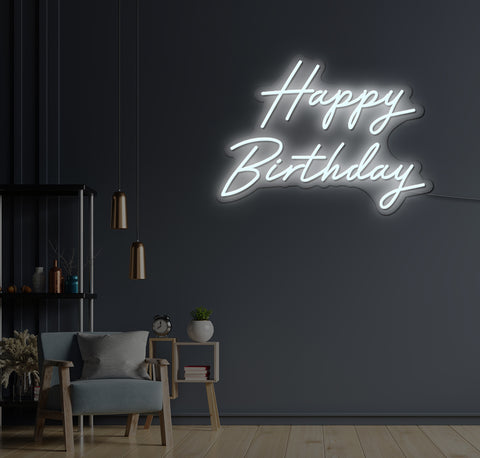 Happy Birthday LED Neon Sign