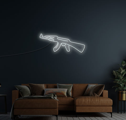 AK47 LED Neon Sign