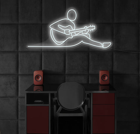 Guitar Music LED Neon Sign