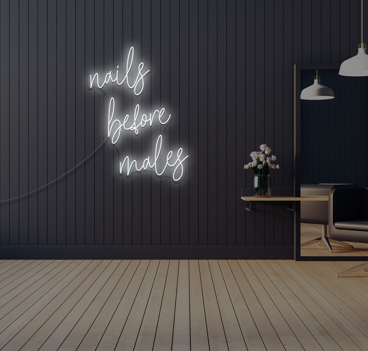 Nails Before Males LED Neon Sign