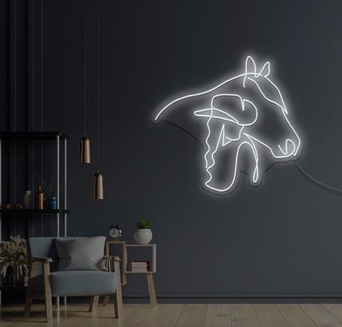 Cowboy LED Neon Sign