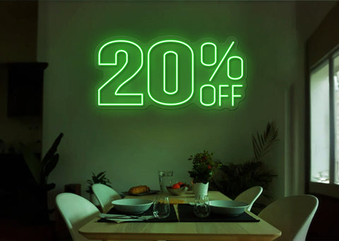 20% Off LED Neon Sign