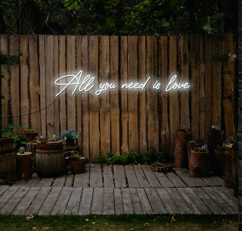 All You Need Is Love LED Neon Sign