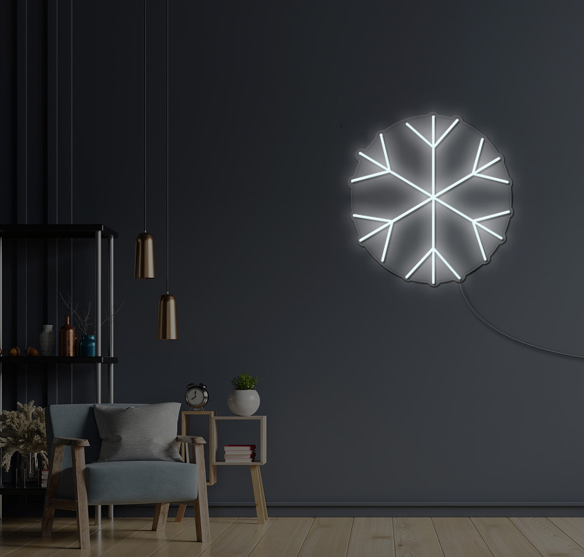 Snowflake LED Neon Sign