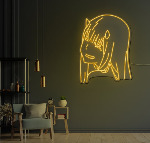 Cartoon Girl LED Neon Sign