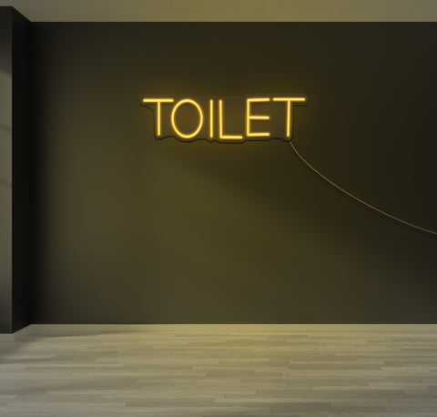 Simple Toilet LED Neon Sign