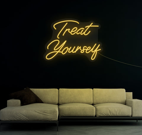 Treat Yourself LED Neon Sign