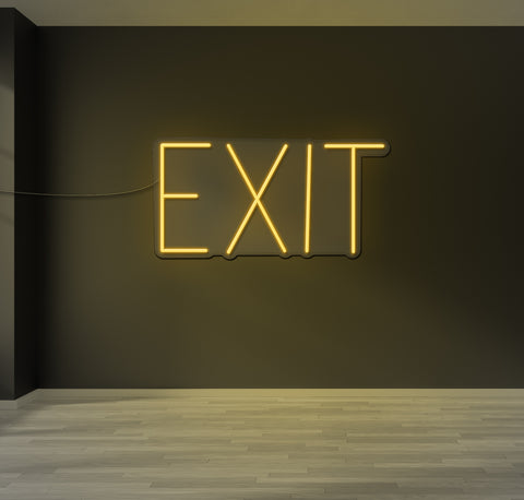 Simple Exit LED Neon Sign