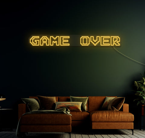 Game Over LED Neon Sign