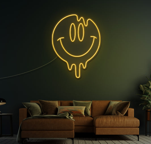 Smiley Face LED Neon Sign