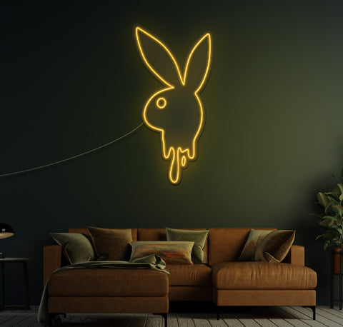 Bunny Boy Drip LED Neon Sign