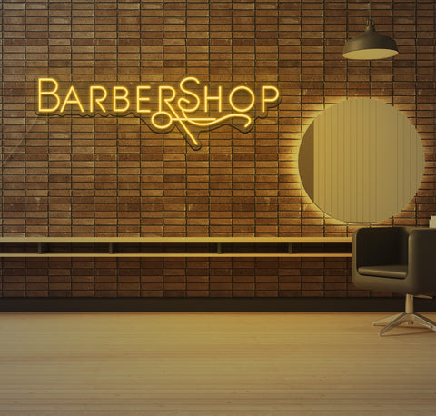 Simple Barbershop LED Neon Sign