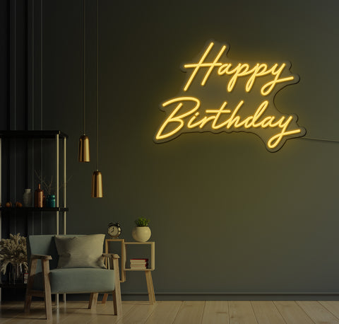 Happy Birthday LED Neon Sign