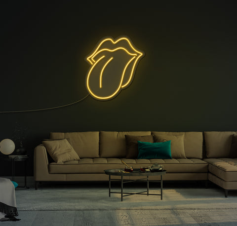 Rolling Stones Logo LED Neon Sign