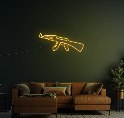 AK47 LED Neon Sign