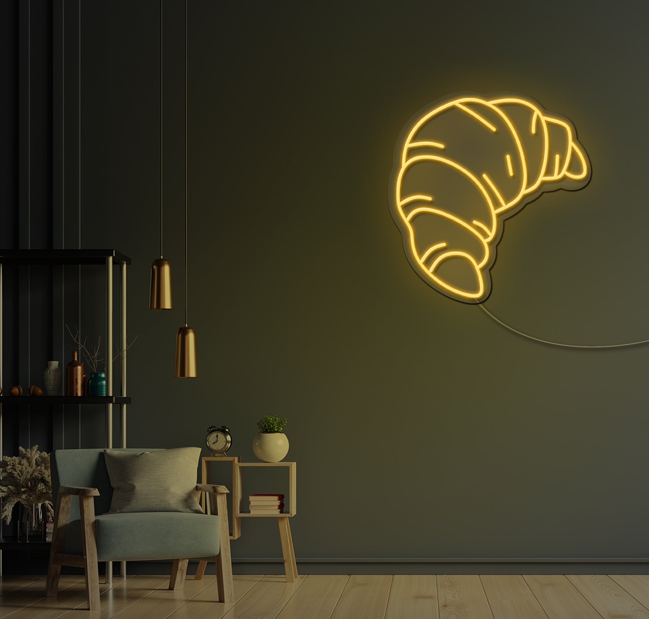 Croissant LED Neon Sign – The Neon Factory Australia