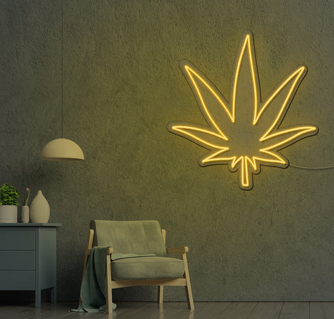 Marijuana Leaf LED Neon Sign