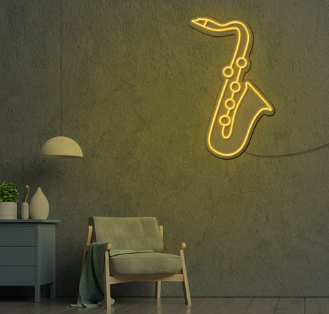 Saxophone LED Neon Sign