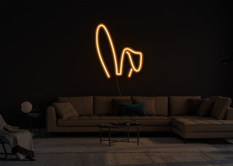 Extra Flop Bunny Ears LED Neon Sign