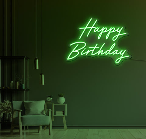 Happy Birthday LED Neon Sign