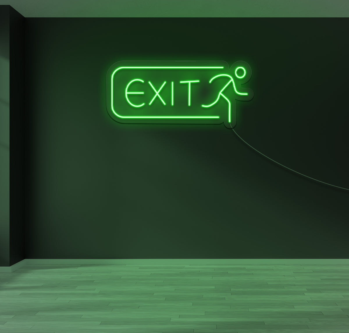 Exit Running Man LED Neon Sign