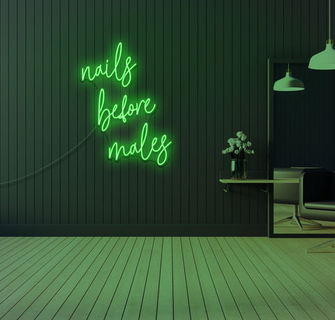 Nails Before Males LED Neon Sign