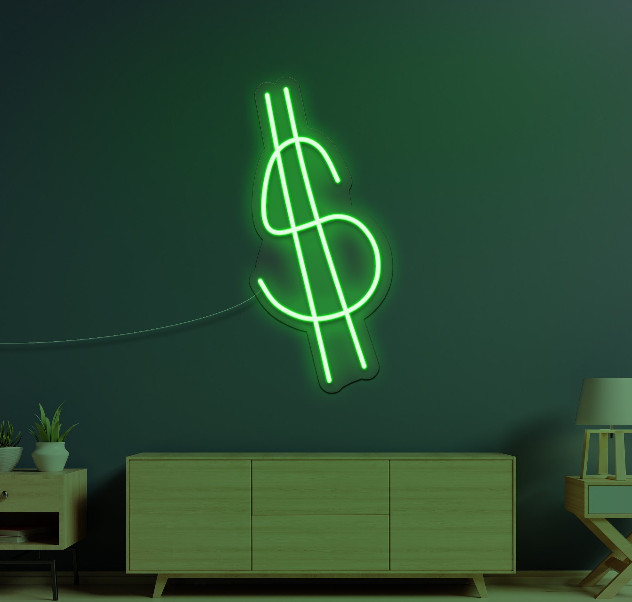 Dollar Sign Neon Sign – The Neon Factory