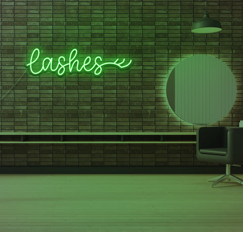 Lashes LED Neon Sign