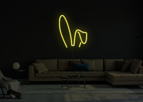 Extra Flop Bunny Ears LED Neon Sign