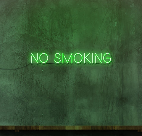 No Smoking Old School LED Neon Sign