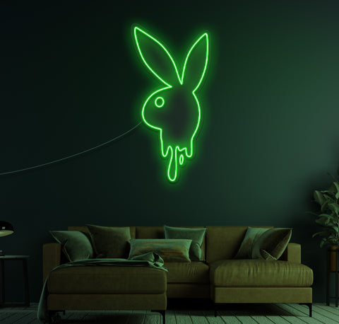 Bunny Boy Drip LED Neon Sign