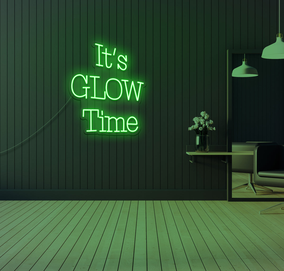 It's Glow Time LED Neon Sign