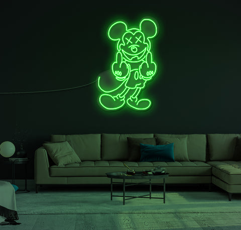 Angry Mickey LED Neon Sign