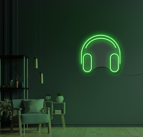 Headphones LED Neon Sign