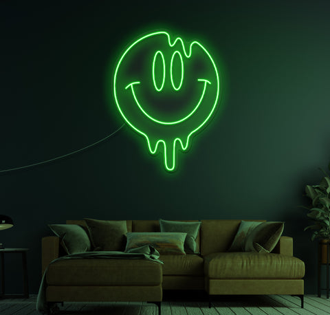 Smiley Face LED Neon Sign