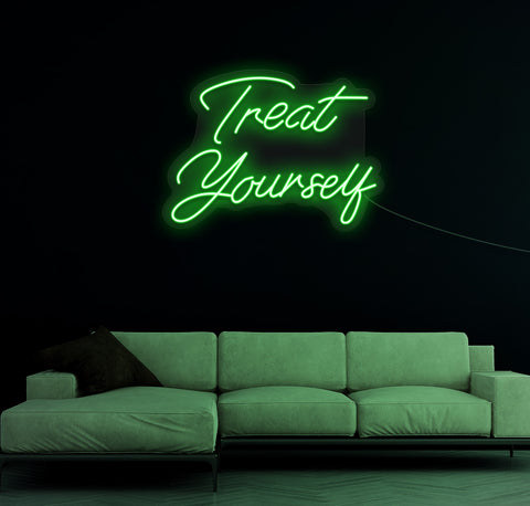 Treat Yourself LED Neon Sign