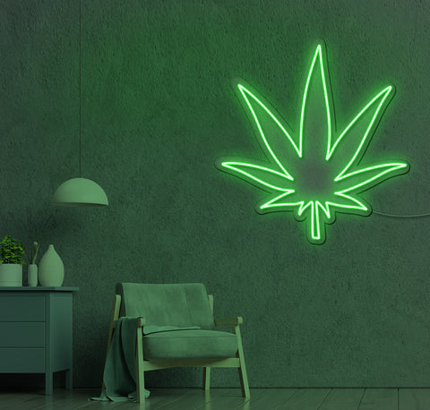 Marijuana Leaf LED Neon Sign