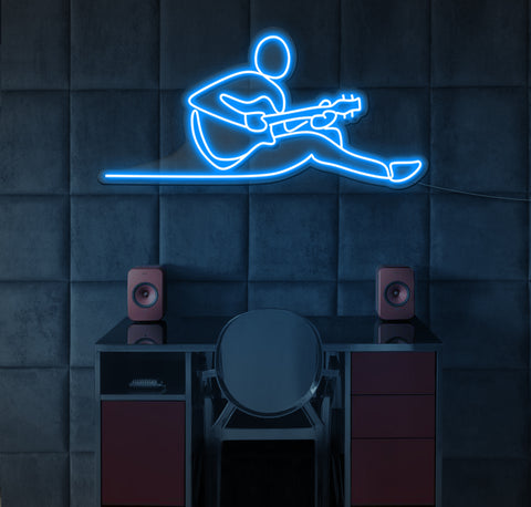 Guitar Music LED Neon Sign