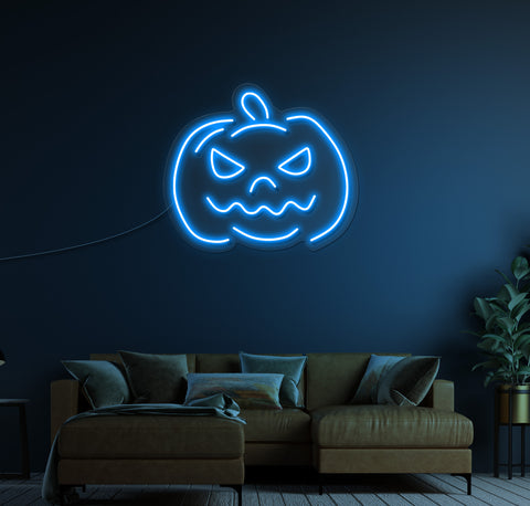 Simple Pumpkin LED Neon Sign