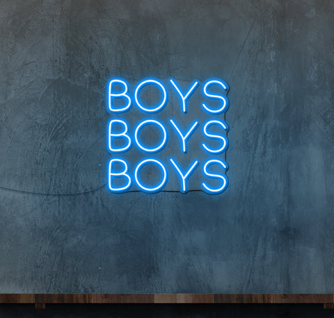 Boys, Boys, Boys LED Neon Sign