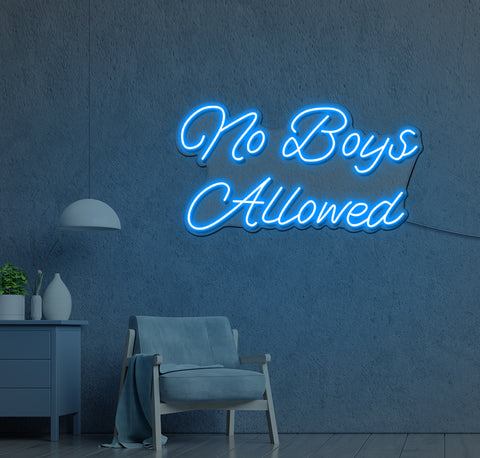 No Boys Allowed LED Neon Sign