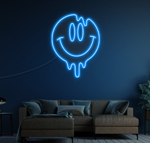 Smiley Face LED Neon Sign