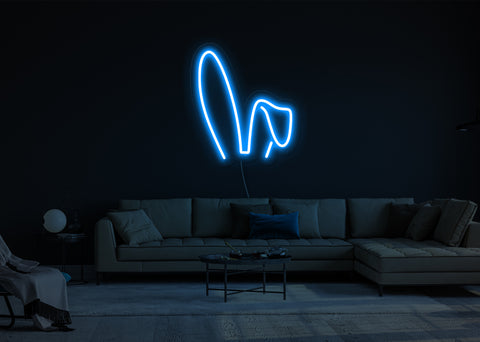 Extra Flop Bunny Ears LED Neon Sign