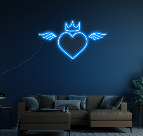 Angel Heart LED Neon Sign