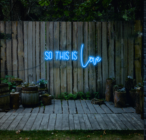 SO THIS IS Love LED Neon Sign