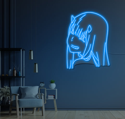 Cartoon Girl LED Neon Sign