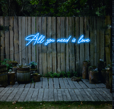 All You Need Is Love LED Neon Sign