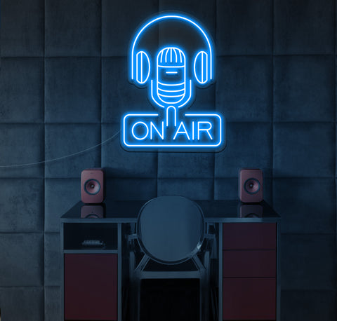 On Air Headphones LED Neon Sign